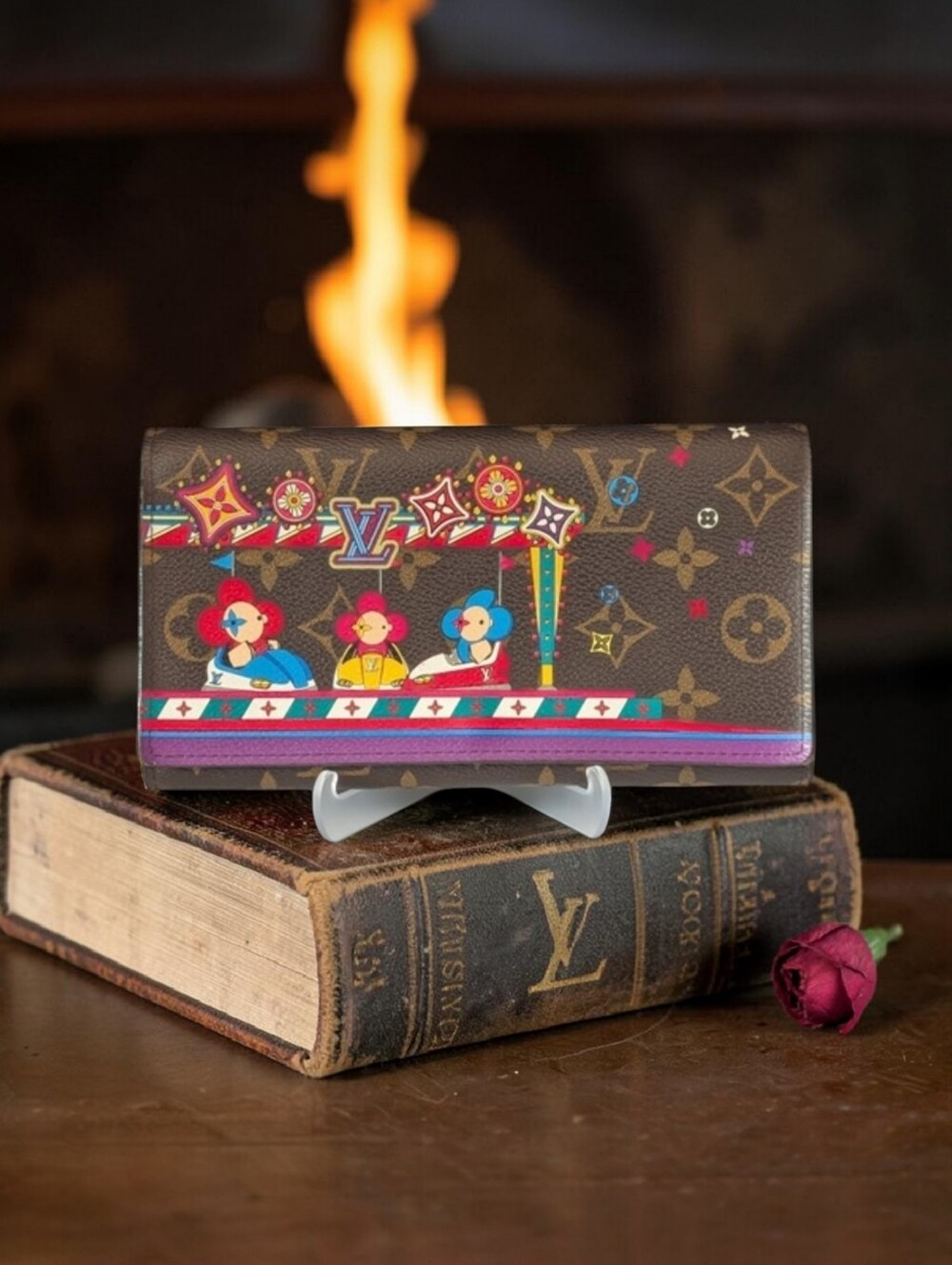 Louis Vuitton Limited Edition Christmas Animation Bumper Cars Wallet